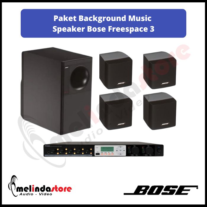 Paket Sound System Background Music Speaker Bose Freespace 3 | 2 speaker